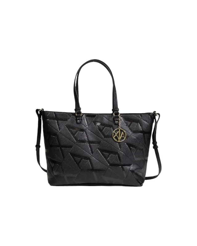 Armani Exchange  Geometric Tote Bag Black