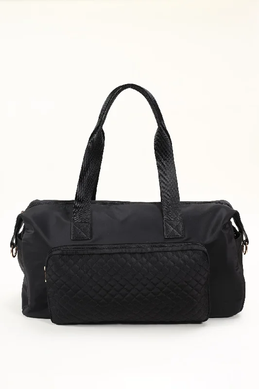 Black Nylon Weekender Duffle Bag Best Handbag Sale Of The Season