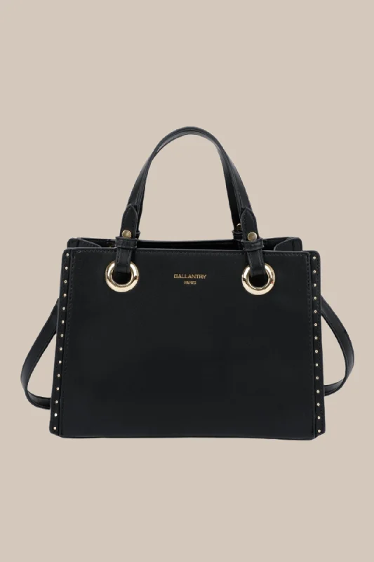 Black Stud Detail Tote Sleek Bags, Perfect Prices