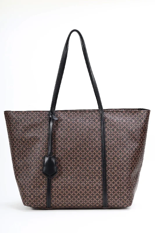 Brown Print Everyday Shopper Handbag Deals You'll Love