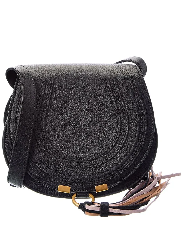 Chloé Marcie Small Leather Saddle Bag Iconic Handbags At Unbeatable Prices