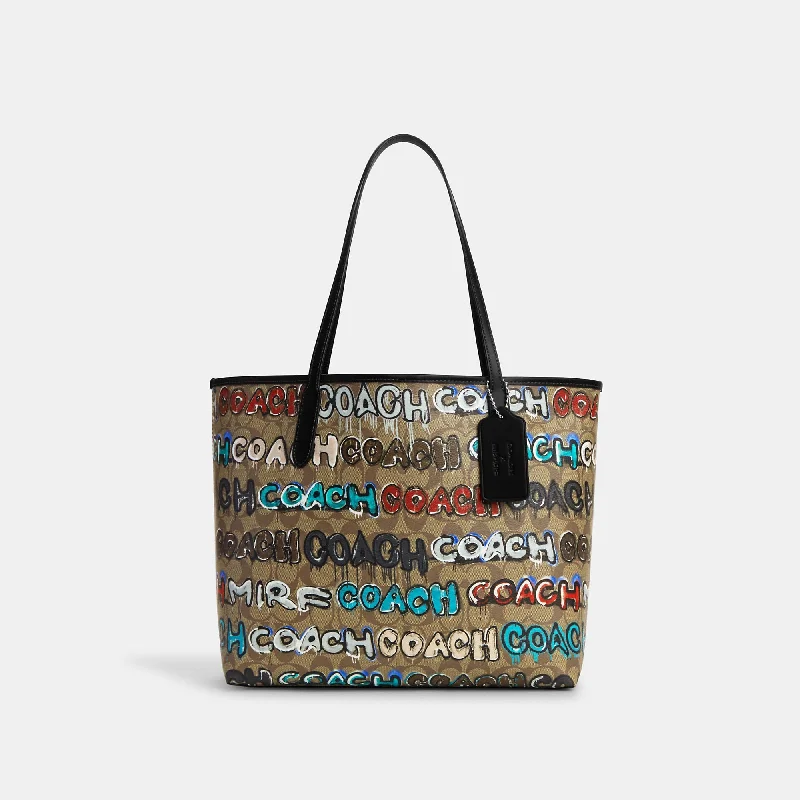 Coach Outlet Coach X Mint + Serf City Tote In Signature Canvas Trendy Backpacks, Huge Markdowns Coach Outlet Coach X Mint + Serf City Tote In Signature Canvas Trendy Backpacks, Huge Markdowns