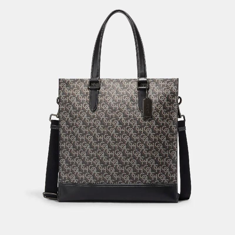 Coach Outlet Graham Structured Tote With Signature Monogram Print Chic Crossbody Bags, Limited Offers Coach Outlet Graham Structured Tote With Signature Monogram Print Chic Crossbody Bags, Limited Offers