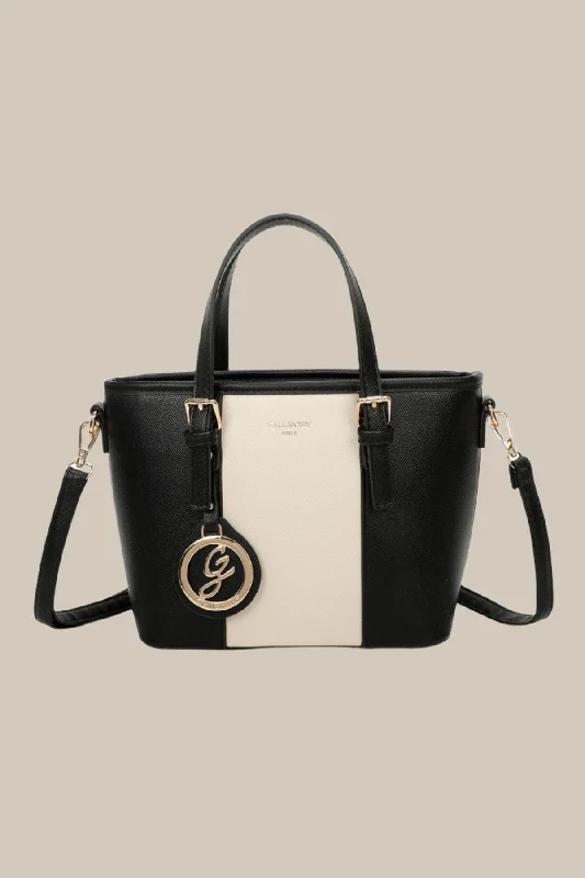 Colour Block Petite Tote in Black Trendy Purses, Limited Offer