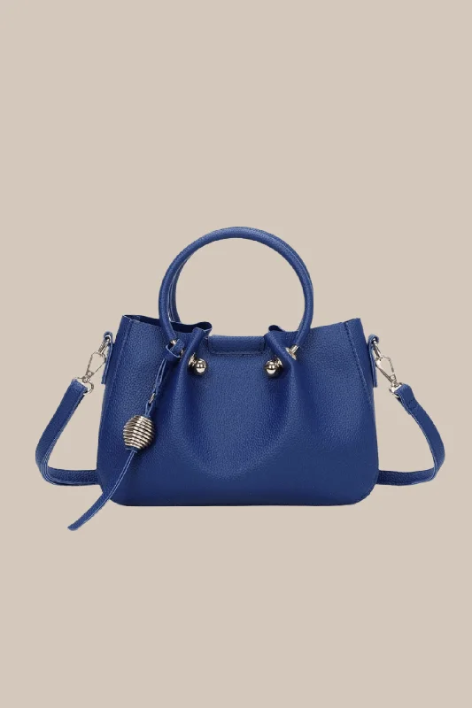 Gathered Top Bag in Dark Blue Don't Miss Out – Handbag Discounts