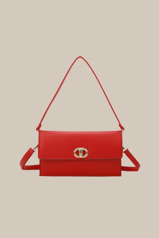 Gold Clasp Envelop Bag in Red Fashion-Forward Bags, Now On Sale