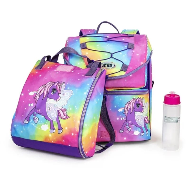 JEVA School Bag Rainbow Alicorn