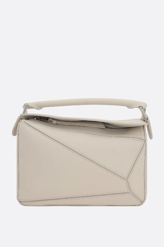 Puzzle small handbag in Satin leather Stylish Totes, Exclusive Savings