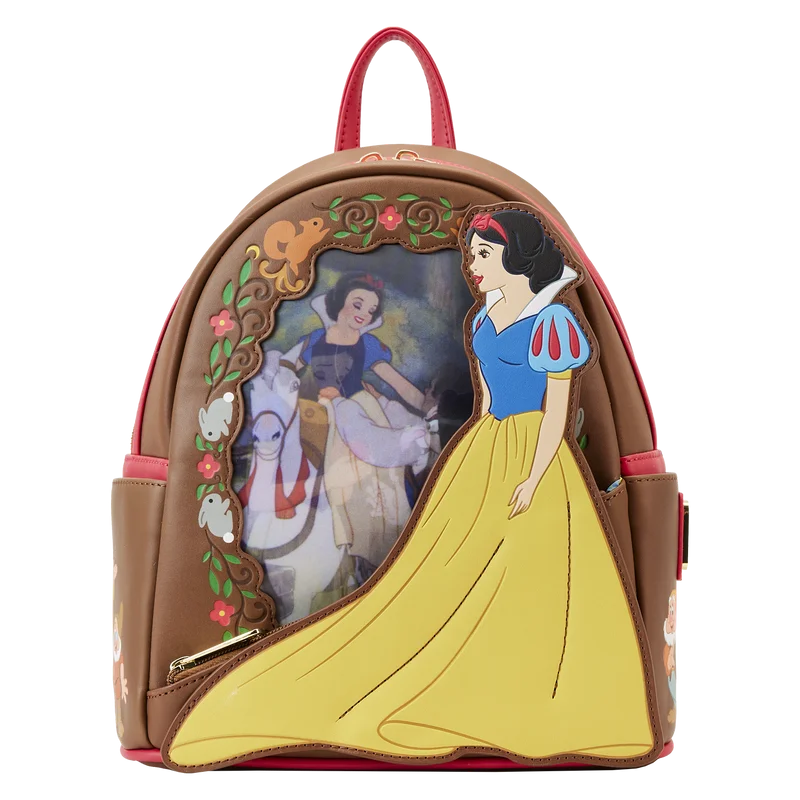 Loungefly Disney Snow White Lenticular Princess Series Mini Backpack Stylish Totes With Special Discounts Loungefly Disney Snow White Lenticular Princess Series Mini Backpack Stylish Totes With Special Discounts