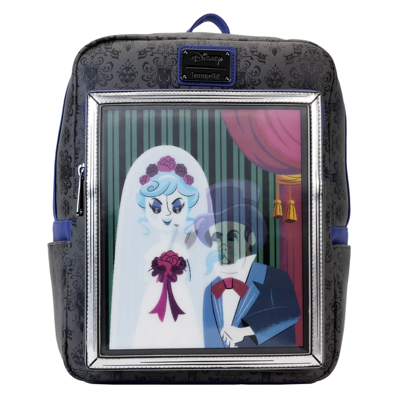 Loungefly Haunted Mansion The Black Widow Bride Portrait Lenticular Mini Backpack Grab Stylish Bags Before They Sell Out Loungefly Haunted Mansion The Black Widow Bride Portrait Lenticular Mini Backpack Grab Stylish Bags Before They Sell Out