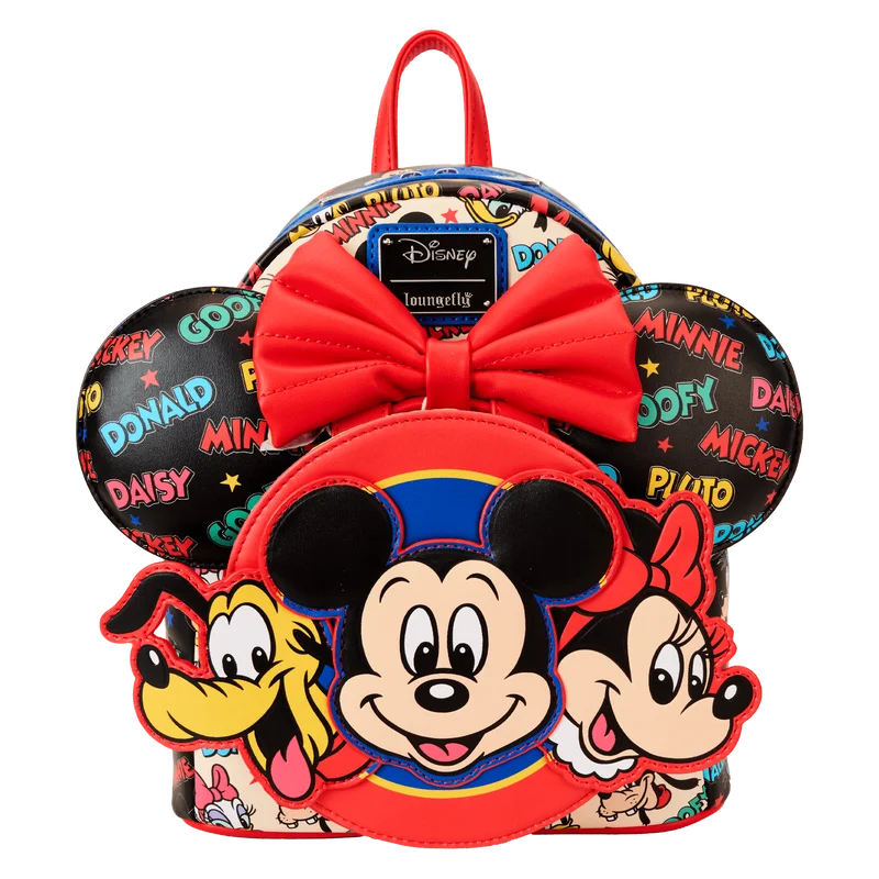 Loungefly Mickey & Friends Classic All-Over Print Mini Backpack With Ear Headband Stylish And Durable Handbags At Great Value Loungefly Mickey & Friends Classic All-Over Print Mini Backpack With Ear Headband Stylish And Durable Handbags At Great Value