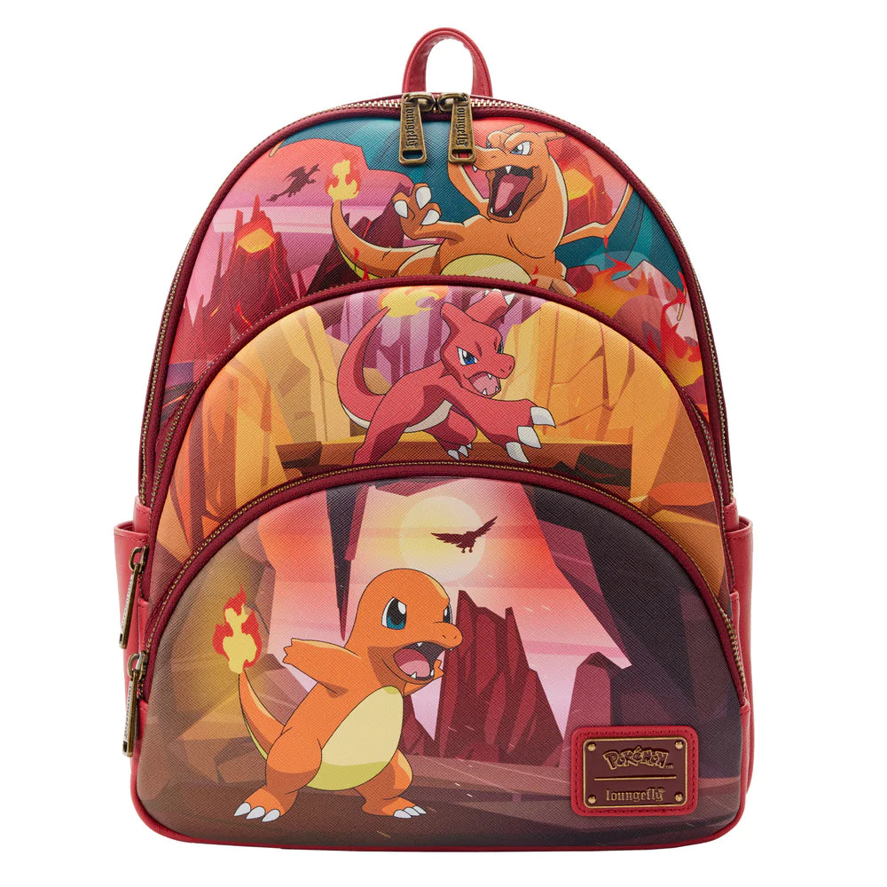 Loungefly Pokémon™ Charmander Evolutions Triple Pocket Backpack Trendy Purses With Limited-Time Offers Loungefly Pokémon™ Charmander Evolutions Triple Pocket Backpack Trendy Purses With Limited-Time Offers