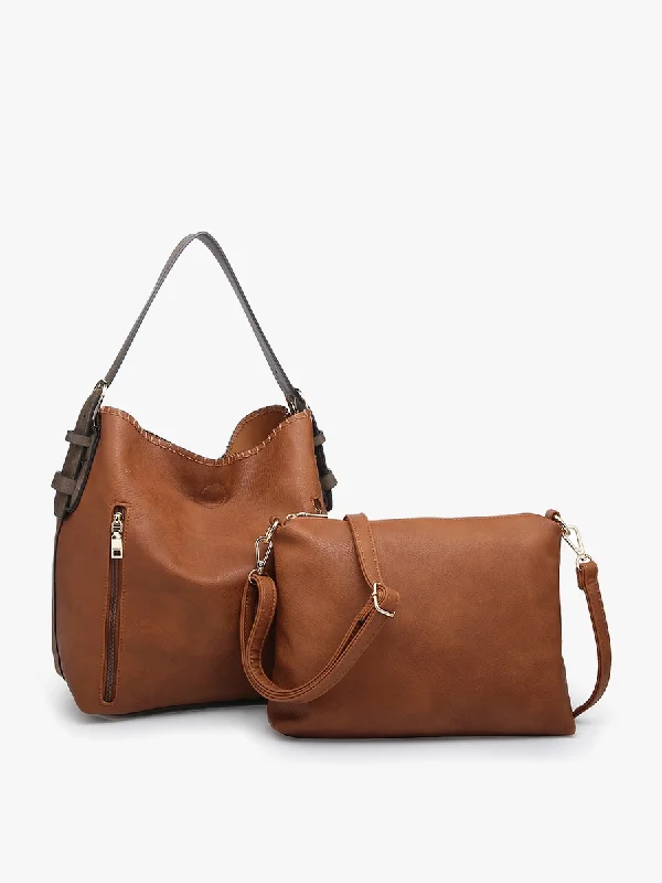 Alexa Brown 2-in-1 Hobo Bag