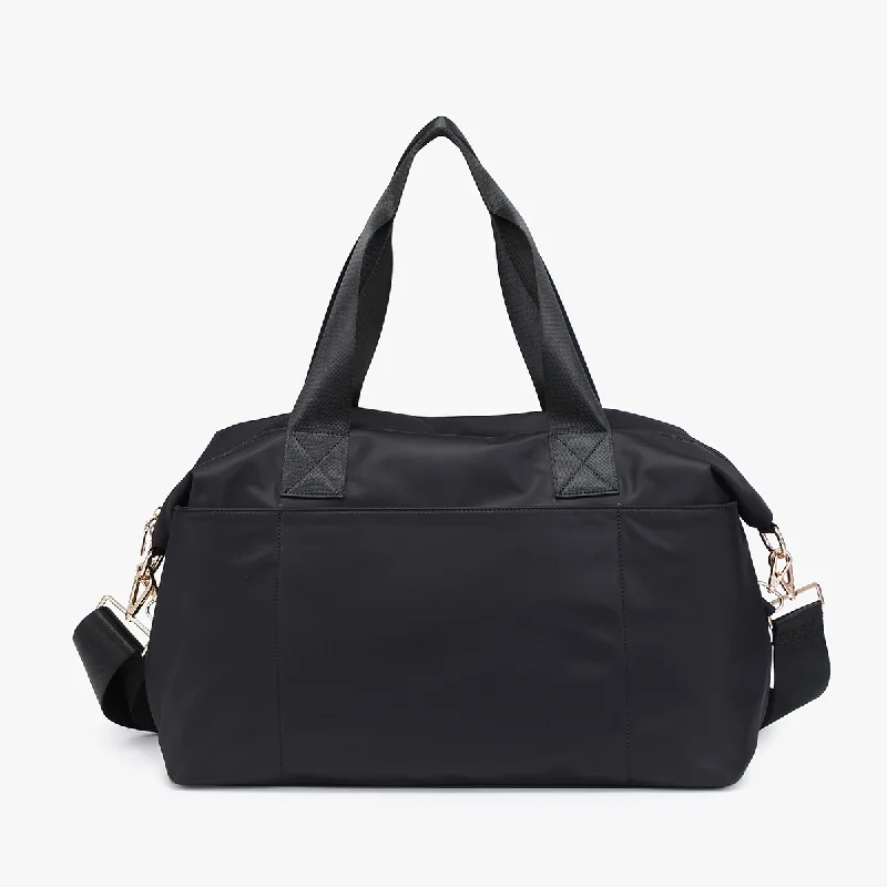 Sadie Nylon Weekender - Black