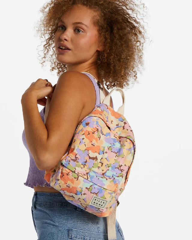 Mini Mama Canvas Backpack - Lilac Breeze Luxury Handbags At Budget-Friendly Rates