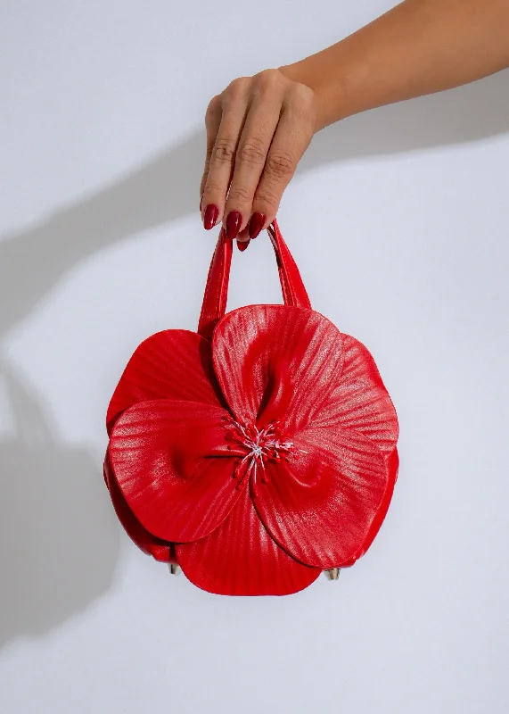 Petal Perfection Handbag Red