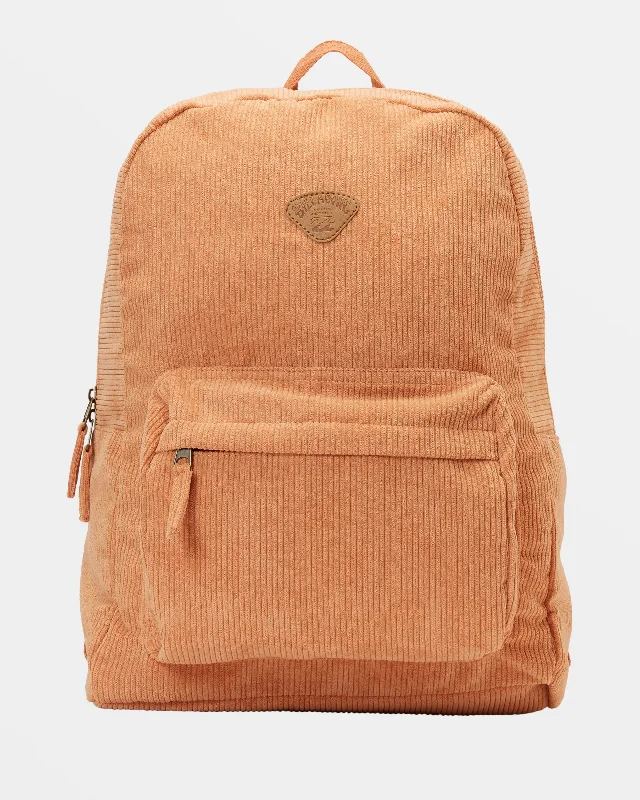 Schools Out Corduroy Backpack - Baked Clay Stylish Totes, Special Discounts