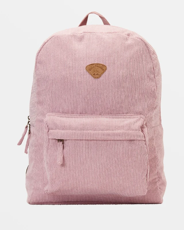 Schools Out Corduroy Backpack - Iced Lavender Fashion Bags, Huge Savings