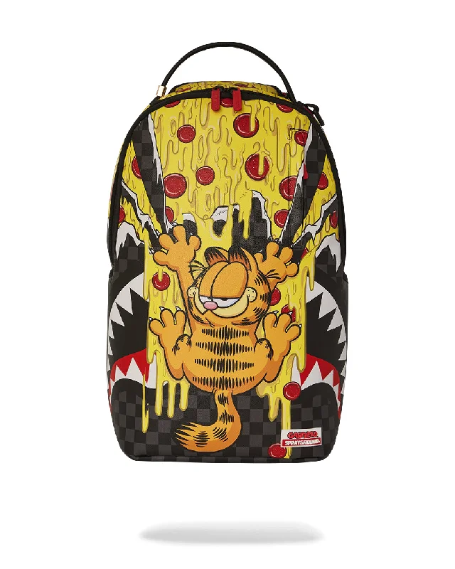 Sprayground Backpack GARFIELD PIZZA DRIPS DLXSV BACKPACK Black