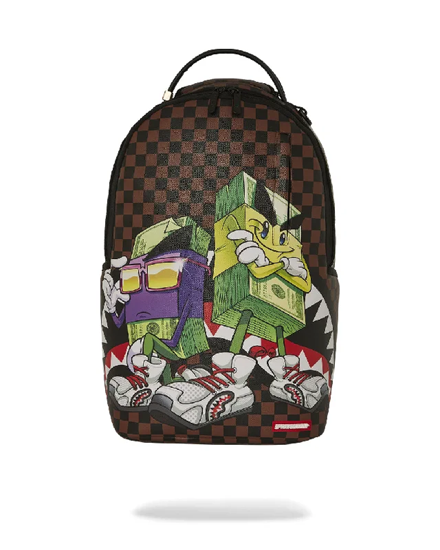 Sprayground Backpack MONEY BOYS GANG  DLXSV BACKPACK Brown