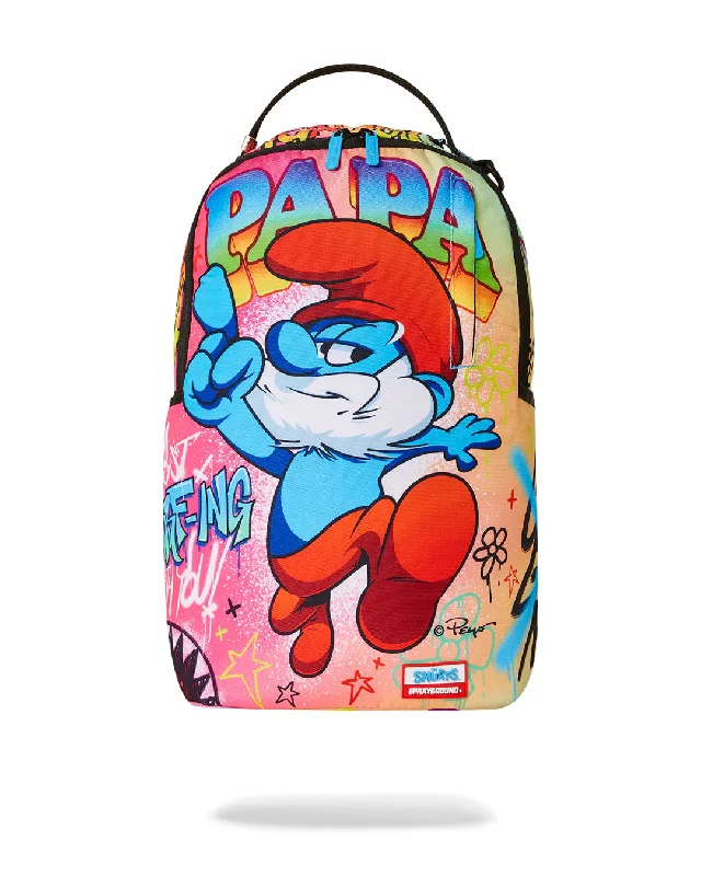 Sprayground Backpack PAPA SMURF ON THE RUN BACKPACK Multicolor