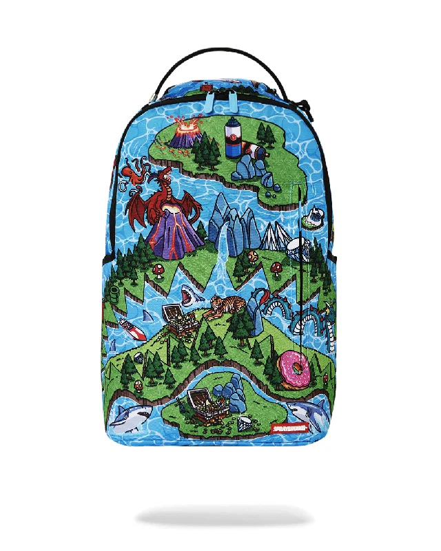 Sprayground Backpack SHARK ISLAND MAYHEM DLXSR BACKPACK Blue