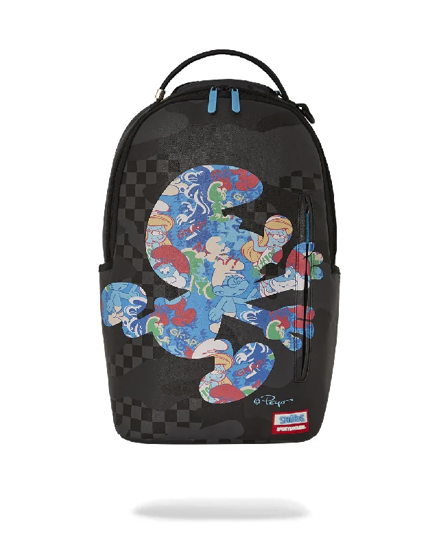 Sprayground Backpack SMURF SILHOUETTE DLXSV BACKPACK Black