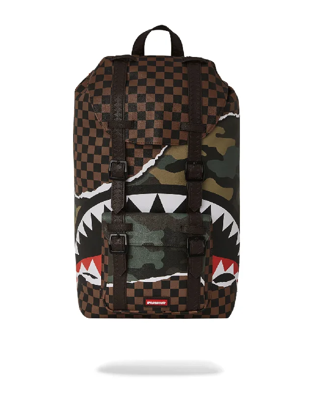 Sprayground Backpack TEAR IT UP CAMO HILLS BACKPACK Brown