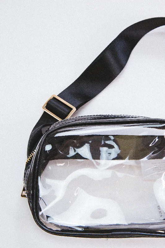 Trendsetter Clear Fanny Pack, Black The Handbag Sale You've Been Waiting For