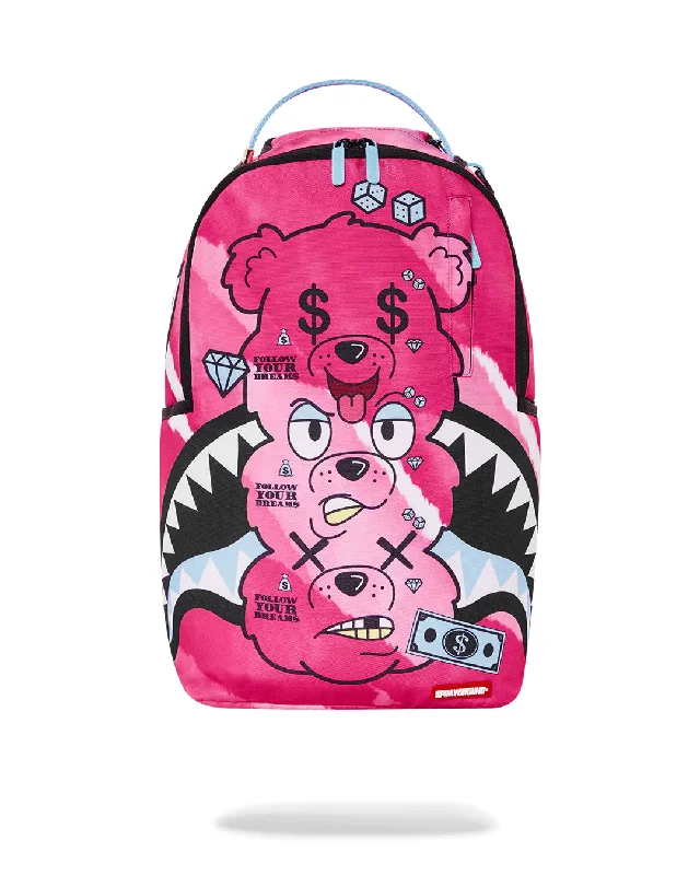 Sprayground Backpack DLXR: TRIPLE HEAD CRACKBEAR: BACKPACK Pink