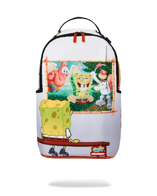 Sprayground Backpack SPONGEBOB IN MUSEUM BACKPACK White