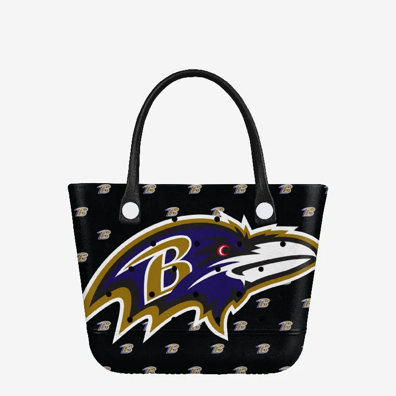 Baltimore Ravens Big Logo Mini Print Tailgate Tote Bag