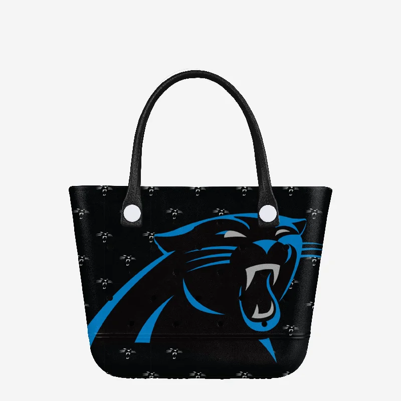 Carolina Panthers Big Logo Mini Print Tailgate Tote Bag