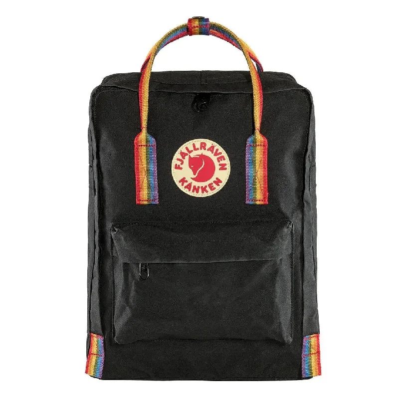 Fjallraven Kanken Classic Backpack Black Rainbow Pattern Luxury Bags, Budget Prices Fjallraven Kanken Classic Backpack Black Rainbow Pattern Luxury Bags, Budget Prices