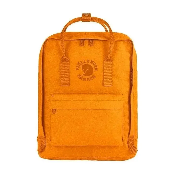 Fjallraven Re-Kanken Classic Backpack Sunflower Yellow Trendy Bags, Huge Savings