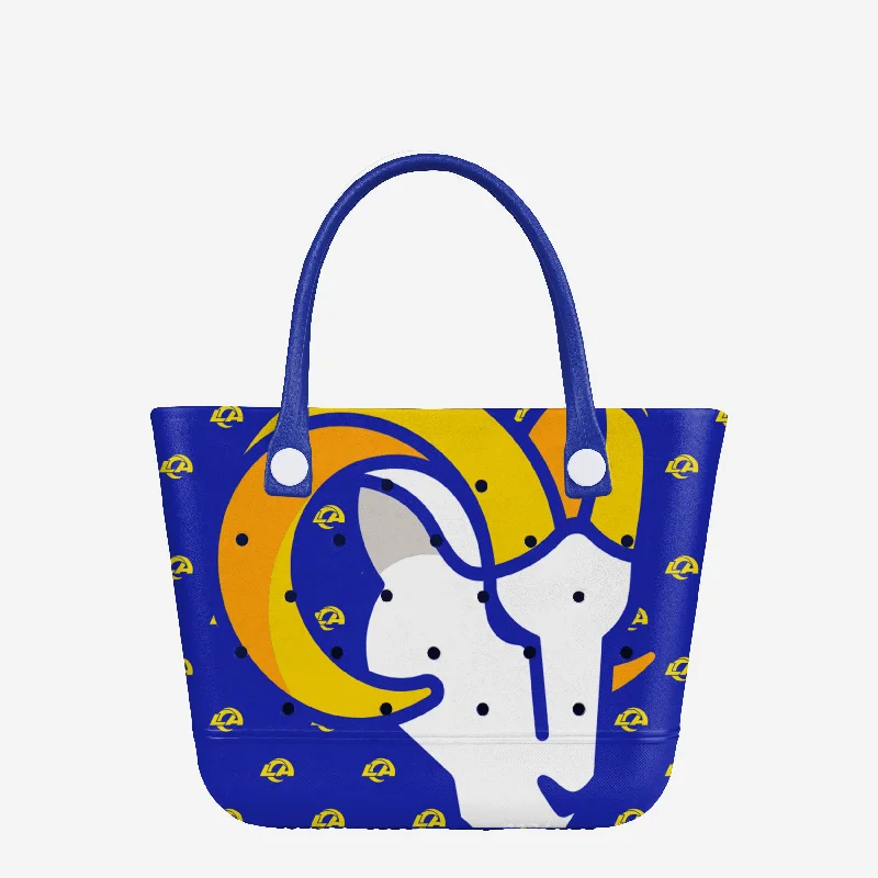 Los Angeles Rams Big Logo Mini Print Tailgate Tote Bag