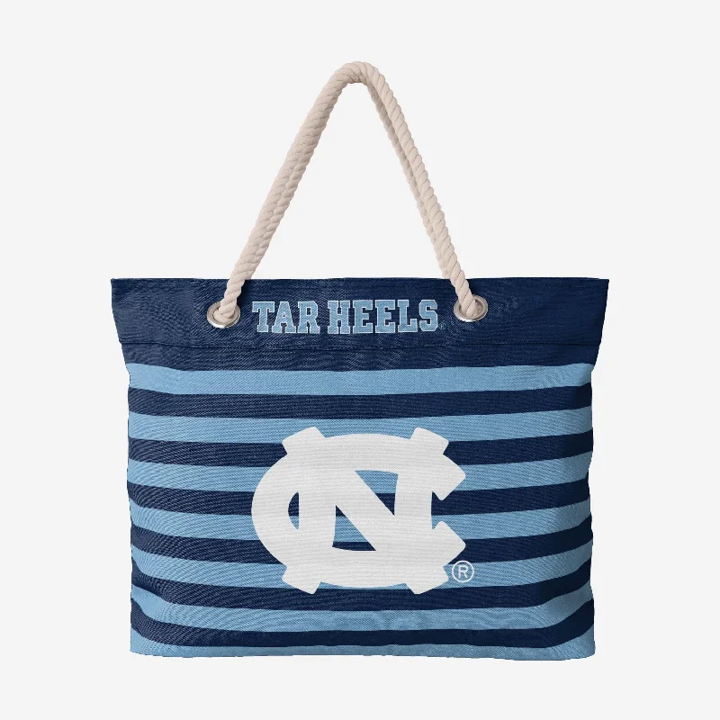 North Carolina Tar Heels Nautical Stripe Tote Bag