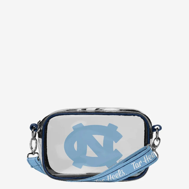 North Carolina Tar Heels Team Stripe Clear Crossbody Bag