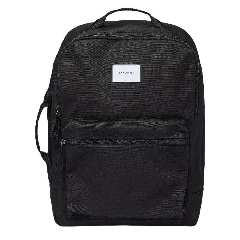 Sandqvist August Backpack Black Designer Bags At Exclusive Clearance Prices