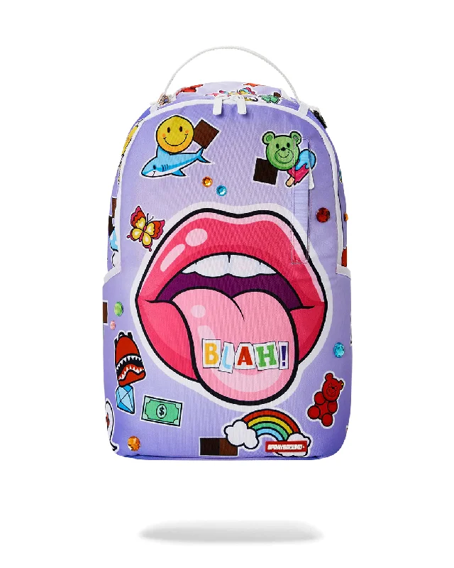 Sprayground Backpack BLAH LIP SERVICE DLXSR BACKPACK Purple