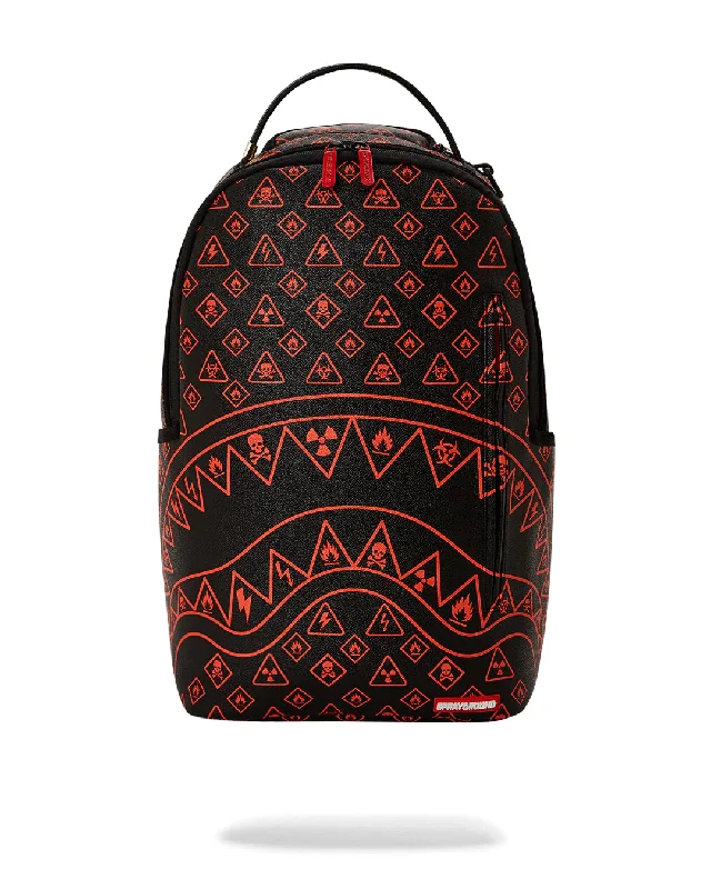 Sprayground Backpack DANGER SIGNS DLXSV BACKPACK Black