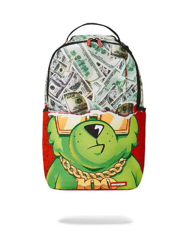 Sprayground Backpack MONEY BEAR DREAMIN OF MONEY DLXSR BACKPACK Green