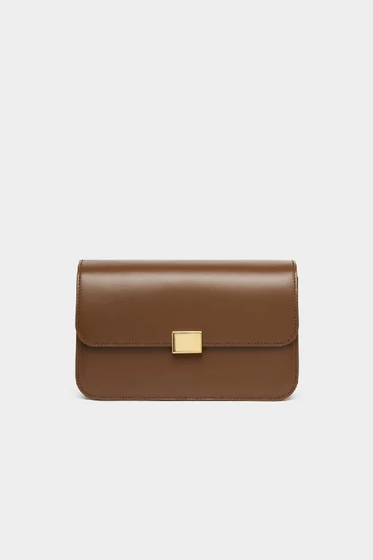 THE CLASSIC SHOULDER BAG - CHOCOLATE SMOOTH