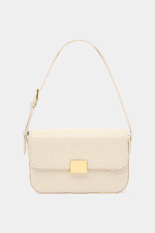 THE MINI SHOULDER BAG - CREAM