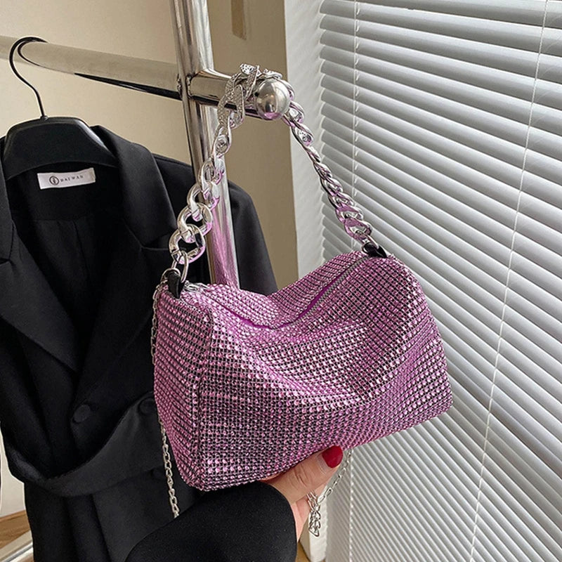 Full Rhinestone Shoulder Bags Bling Diamond Crossbody Bag Women Wedding Party Handbags Fashion Shoulder Purses New Chains Bags Premium Bags At Special Prices Full Rhinestone Shoulder Bags Bling Diamond Crossbody Bag Women Wedding Party Handbags Fashion Shoulder Purses New Chains Bags Premium Bags At Special Prices