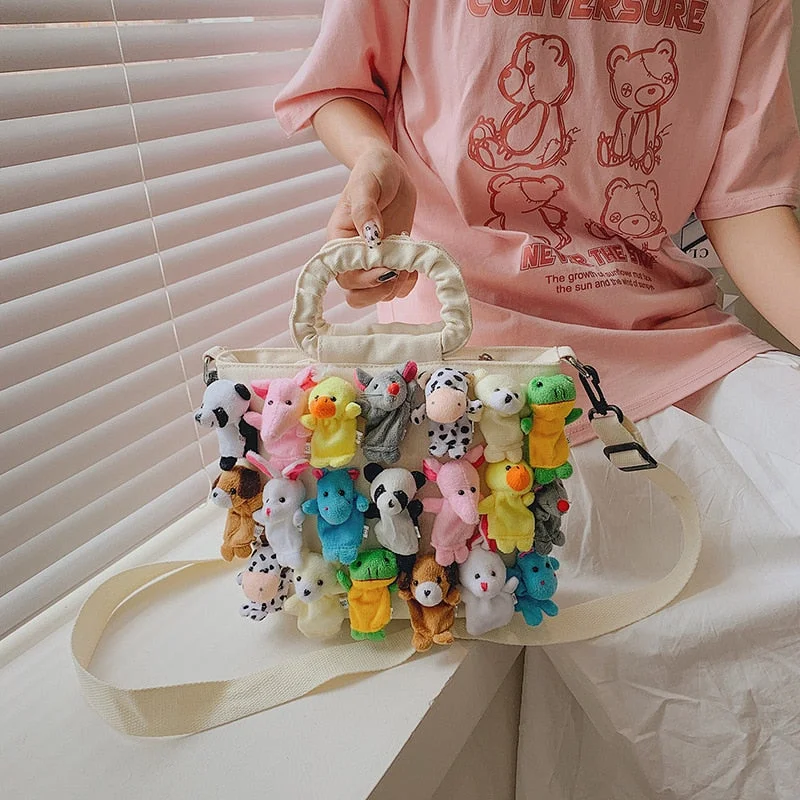 Funny Doll Bags Cartoon Cute Canvas Tote Bag Ladies Shoulder Bag Woman Fashionable Crossbody Bags At Special Offers Funny Doll Bags Cartoon Cute Canvas Tote Bag Ladies Shoulder Bag Woman Fashionable Crossbody Bags At Special Offers