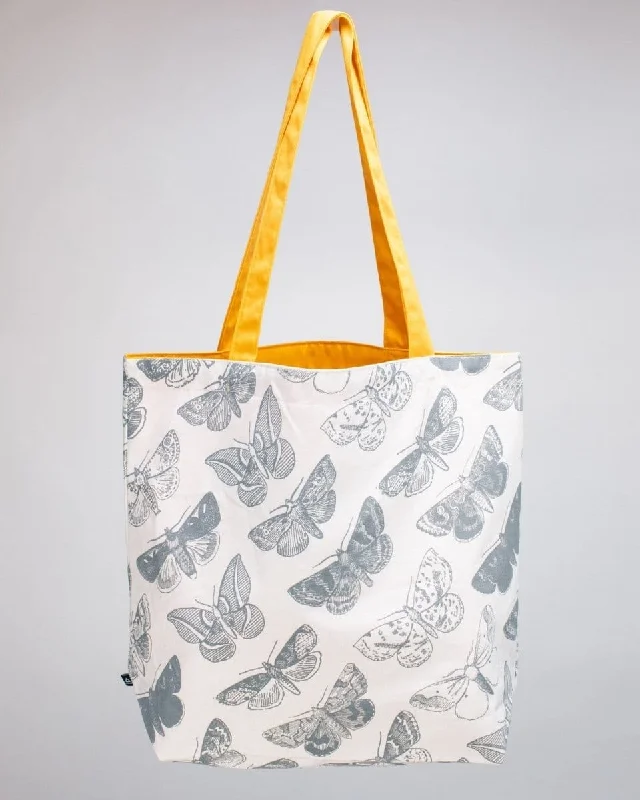 Moth Canvas Shoulder Tote Statement Bags At Unbelievable Discounts – Shop Today