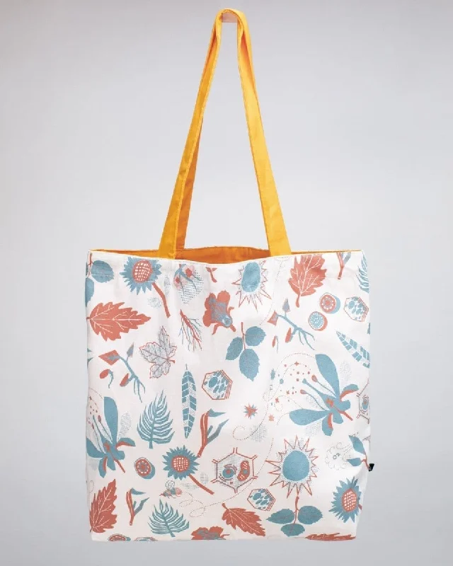 Retro Botany Canvas Shoulder Tote Limited-Time Handbag Sale