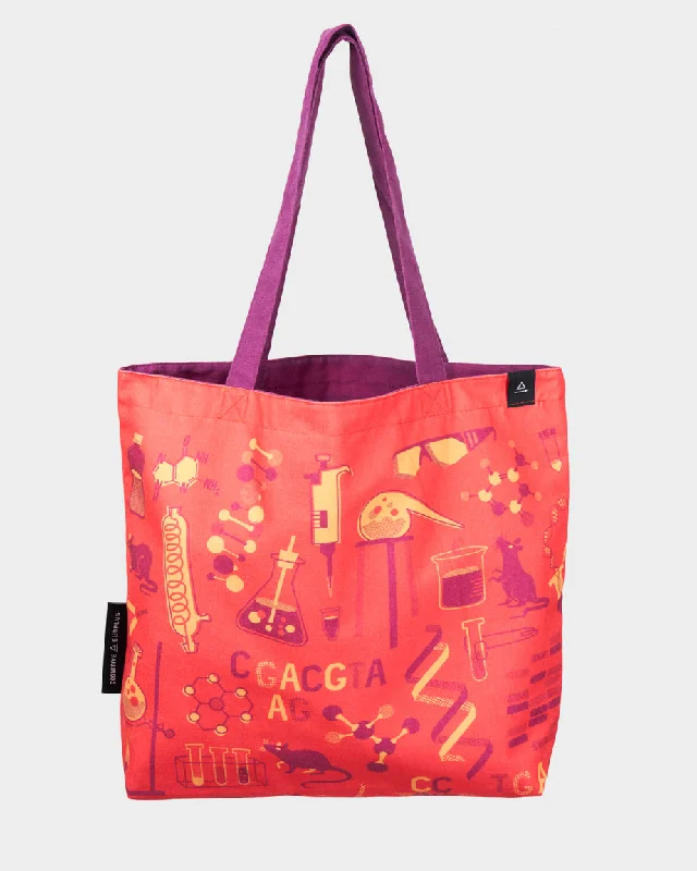 Retro Science Lab Canvas Shoulder Tote Must-Have Bags, Big Discounts
