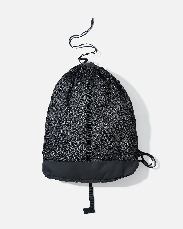 Double Face Mesh Shoulder Bag - Black Stylish Handbags At Unbeatable Discounts